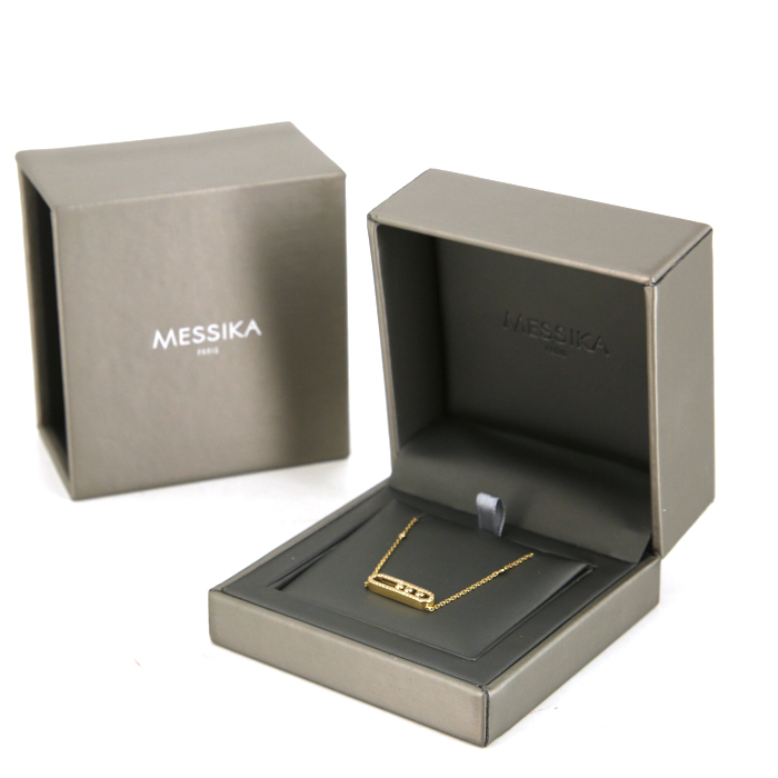 Collier Messika Move en or jaune et diamants - Detail D2