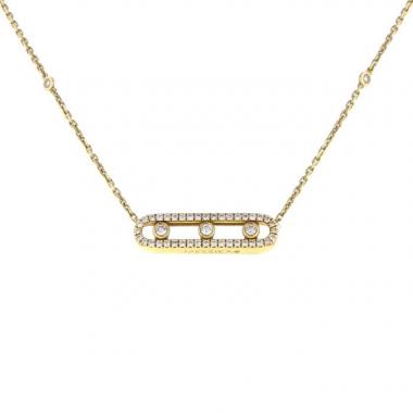 Messika Move necklace in yellow gold and diamonds