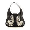Gucci  Dionysus handbag  in black leather - 360 thumbnail