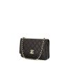 Sac bandoulière Chanel Wallet on Chain en cuir matelassé noir - 00pp thumbnail