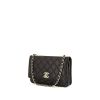 Chanel Trendy CC Wallet on Chain shoulder bag in black quilted leather - 00pp thumbnail