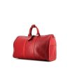 Sac de voyage Louis Vuitton Keepall 45 en cuir épi rouge - 00pp thumbnail