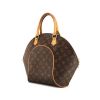 Sac à main Louis Vuitton Ellipse grand modèle en toile monogram marron et cuir naturel - 00pp thumbnail