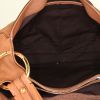 Tod's bag worn on the shoulder or carried in the hand in brown grained leather - Detail D2 thumbnail