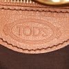 Tod's bag worn on the shoulder or carried in the hand in brown grained leather - Detail D3 thumbnail