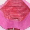 Borsa da spalla o a mano Prada Sound in camoscio rosa - Detail D2 thumbnail