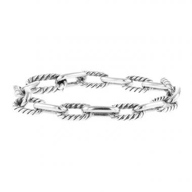 Brazalete flexible David Yurman Madison en plata