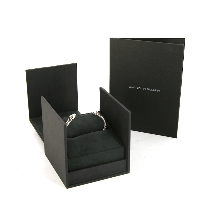 Bracelet jonc David Yurman Cable Renaissance en argent - Detail D2