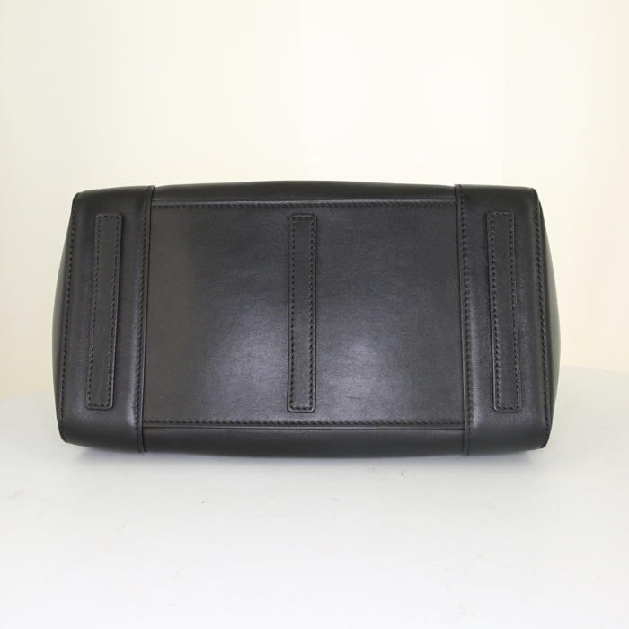Ralph Lauren Ricky large model handbag in black leather - Detail D5