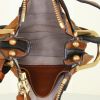Chloé Hayley mini shoulder bag in brown suede and brown leather - Detail D2 thumbnail