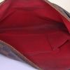 Louis Vuitton Bloomsbury shoulder bag in ebene damier canvas and brown - Detail D2 thumbnail