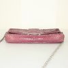 Dior Miss Dior Promenade shoulder bag in pink python - Detail D4 thumbnail