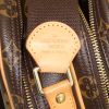 Sac besace Louis Vuitton Reporter petit modèle en toile monogram marron et cuir naturel - Detail D4 thumbnail
