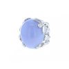 Dior Gourmande "Butterfly" ring in white gold and diamonds and in chalcedony - 00pp thumbnail