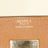 Sac à main Hermes Kelly 35 cm en cuir grainé gold - Detail D3 thumbnail