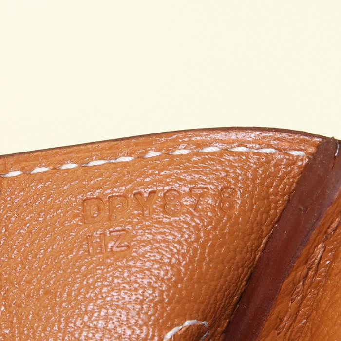 Borsa Hermès Birkin 30 cm in pelle Epsom gold - Detail D4