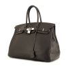 Hermes Birkin 35 cm handbag in anthracite grey leather taurillon clémence - 00pp thumbnail