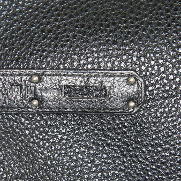 Borsa Hermes Birkin 35 cm in pelle togo nera - Detail D5