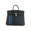 Hermes Birkin 25 cm handbag in green Cyprès and blue Zellige Officier togo leather - 360 thumbnail
