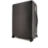 Louis Vuitton Horizon 70 suitcase in grey monogram canvas and black leather - 00pp thumbnail
