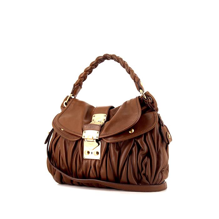 Miu Miu Coffer Brown Leather Bag 