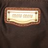 Bolso bandolera Miu Miu Coffer en cuero acolchado marrón - Detail D4 thumbnail