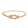 Fred Force 10 small model bracelet in pink gold and diamonds - 00pp thumbnail