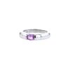 Chaumet Anneau small model ring in white gold and pink sapphire - 00pp thumbnail