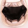 Miu Miu handbag in metallic pink leather - Detail D2 thumbnail