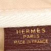 Hermes Victoria travel bag in beige canvas and brown leather - Detail D3 thumbnail