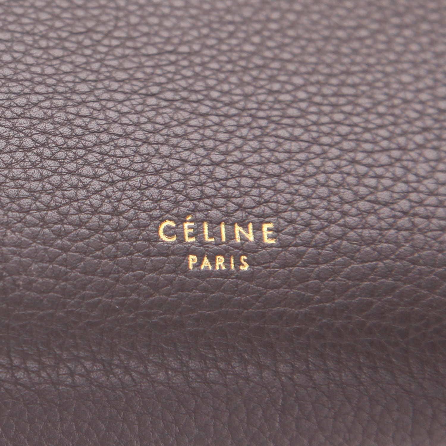 Sac à main Celine  Belt grand modèle  en cuir grainé gris anthracite - Detail D2