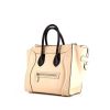 Celine Luggage handbag in beige and black leather - 00pp thumbnail