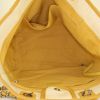 Chanel Deauville bag in beige canvas and yellow leather - Detail D3 thumbnail