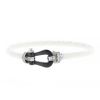 Fred Force 10 large model bracelet in white gold,  diamonds and ceramic, size 18 - 00pp thumbnail