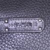 Hermes Birkin 35 cm handbag in black leather taurillon clémence - Detail D4 thumbnail