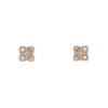 De Beers Enchanted Lotus small earrings in pink gold and diamonds - 00pp thumbnail