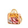 Balenciaga Blanket Square small model handbag in orange leather - 00pp thumbnail