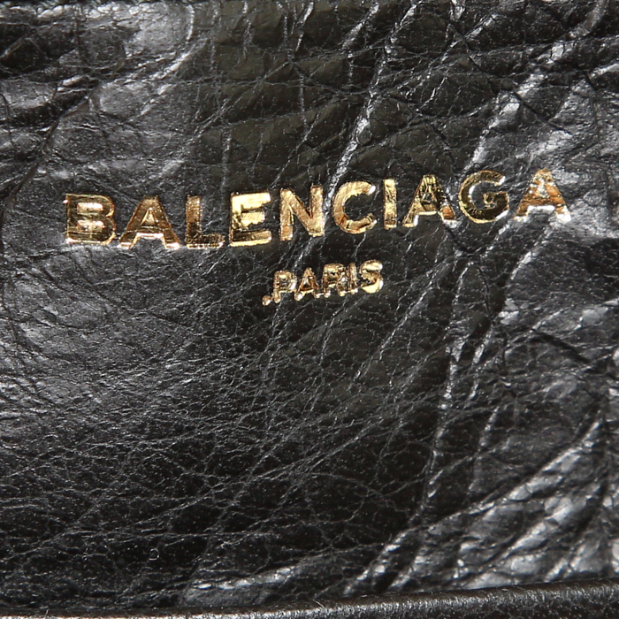 Sac à main Balenciaga Blanket Square petit modèle en cuir orange - Detail D4