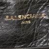 Borsa Balenciaga Blanket Square modello piccolo in pelle arancione a fiori - Detail D4 thumbnail