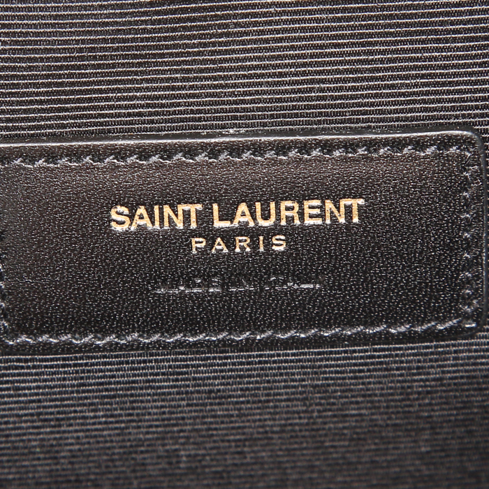Saint Laurent pouch in black monogram canvas - Detail D3