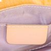 Pochette Dior Saddle en cuir verni monogram jaune - Detail D4 thumbnail