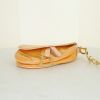 Dior Saddle pouch in yellow monogram patent leather - Detail D5 thumbnail