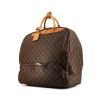 Borsa da viaggio Louis Vuitton Evasion in tela monogram cerata marrone e pelle naturale - 00pp thumbnail