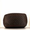 Borsa da viaggio Louis Vuitton Evasion in tela monogram cerata marrone e pelle naturale - Detail D4 thumbnail
