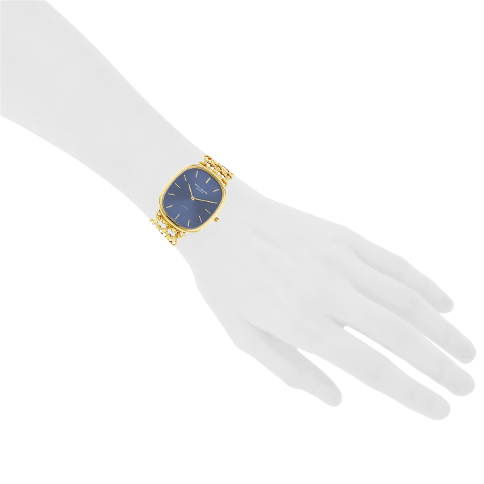 Montre Patek Philippe Golden Ellipse en or jaune Ref :  3738 Vers  1980 - Detail D1