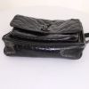 Saint Laurent Niki medium model shoulder bag in black leather - Detail D5 thumbnail
