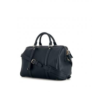 Borsa a tracolla Louis Vuitton Sofia Coppola in pelle martellata blu marino