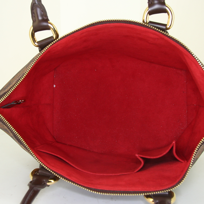 Louis Vuitton Saleya handbag in ebene damier canvas - Detail D2