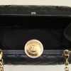 Versace Medusa clutch in black quilted leather - Detail D2 thumbnail
