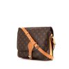 Louis Vuitton Cartouchiére large model messenger bag in brown monogram canvas and natural leather - 00pp thumbnail